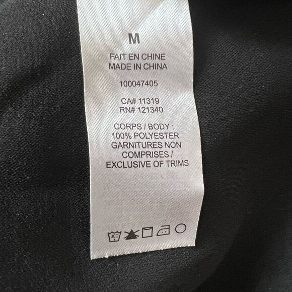 DYNAMITE Black V Neck Short Sleeve Dressy Top M - Picture 8 of 8